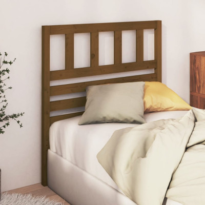 Tăblie de pat, maro miere, 106x4x100 cm, lemn masiv de pin foto