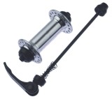 Butuc fata - aluminiu gauri: 32 - negru anodizat lungime qr: 112mm - ax: 9mm cale rulare: bile d