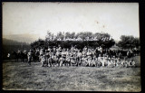 P.286 CP FOTOGRAFIE FRANTA MILITARI SOLDATI ARTILERIE BITCHE 1928, Necirculata