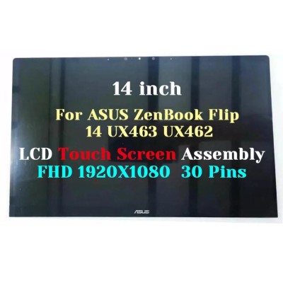 Ansamblu Display compatibil Laptop, Asus, ZenBook 14 UX462D, UX462DA, UX462F, UX462FA, 14 inch, FHD, IPS, touchscreen foto