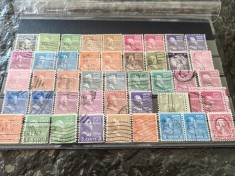 Lot timbre SUA, Statele Unite, stampilate, presedinti, anii 1920-40