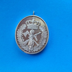 Medalie Militara Danemarca-RARA-Argint!!
