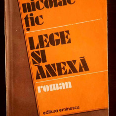 Lege si anexa - Nicolae Tic