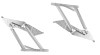 Set 2 Balamale Canapea/Sofia Tip Greu, Otel 500mm, Stanga+Dreapta, Compatibil Metal/Lemn