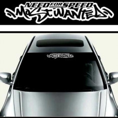 Sticker parasolar auto MOST WANTED (126 x 16cm)