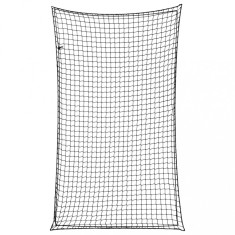 vidaXL Plasă de remorcă cu funie elastică, negru, 2,1x1,25 m, PP