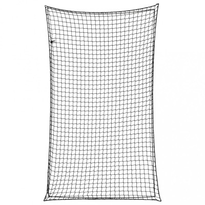 Plasă de remorcă cu funie elastică, negru, 2,1x1,25 m, PP foto