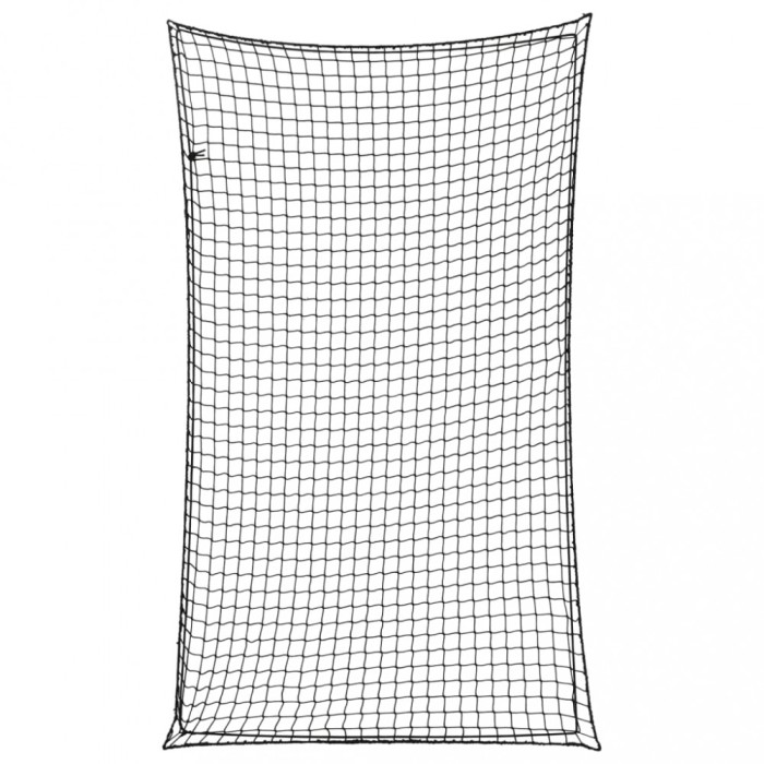 Plasă de remorcă cu funie elastică, negru, 2,1x1,25 m, PP