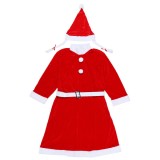 Costum craciunita pentru femeie din 3 piese, adult, catifea
