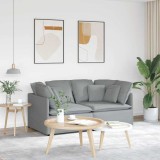 VidaXL Canapea modulară cu perne, gri deschis, textil