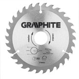 Panza ferastrau circular 30 dinti varfuri HM 165x30mm GRAPHITE 57H652 HardWork ToolsRange