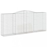 Cumpara ieftin Cos gabion arcuit, 400x50x160/180 cm, fier galvanizat