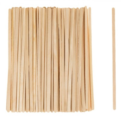 Set Bețișoare Lemn pentru Creații, Culoare Naturală, Dimensiuni 19x0.5 cm, 100 Bucăți foto