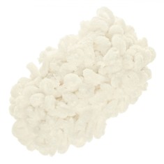 Fir de Tricotat, Fluffy, Catifea Albă, Poliester, Lungime 9m, Greutate 100g