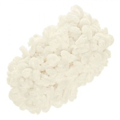 Fir de Tricotat, Fluffy, Catifea Albă, Poliester, Lungime 9m, Greutate 100g foto