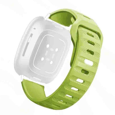 Curea din silicon compatibila cu Huawei Watch GT 2 Pro, Telescoape QR, 22mm, Slimy Green foto