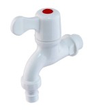 Robinet apa PVC 1/2 inch alb-rosu PLAMIX pentru instalatii