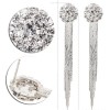 Cercei lungi EFB cu cristale, otel inoxidabil, 8 cm, Excellence For Beauty