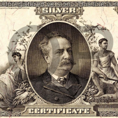 20 dolari 1891 Reproducere Bancnota USD , Dimensiune reala 1:1