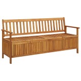 Cumpara ieftin Bancă de depozitare grădină, 170 cm, lemn masiv de acacia