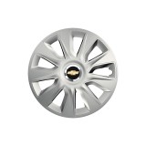 Set 4 capace roti Cu Inel Cromat Stratos R16 Compatibil Cu Chevrolet