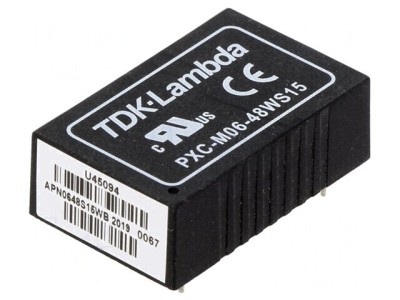Convertor DC/DC 6W 18-75V la 15V 400mA DIP24 foto