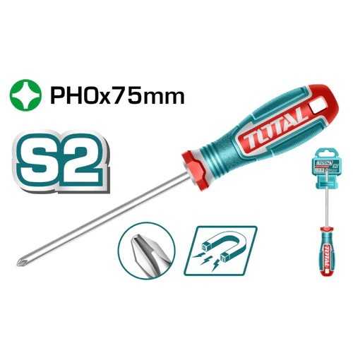 TOTAL - SURUBELNITA PHILLIPS- PH0 - 3.0 - 75MM -(INDUSTRIAL) PowerTool TopQuality