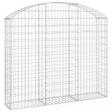 Cumpara ieftin Cos gabion arcuit, 150x30x120/140 cm, fier galvanizat
