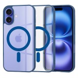 Husa pentru iphone 16, atasare magnetica, magsafe, blue
