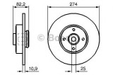 Disc frana RENAULT SCENIC I (JA0/1) (1999 - 2003) BOSCH 0 986 479 270