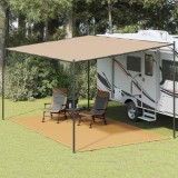 vidaXL Covor pentru cort, nisipiu, 300x600 cm, HDPE