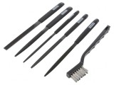 Set pile rașpel 215mm cu geantă, 5 buc.