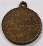 Medalie Religioasa Franta, Pelerinaj Euharistic, Alama Aurita, 23mm