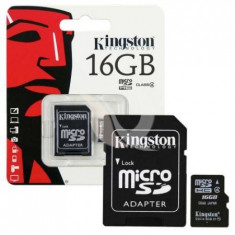 Carduri de memorie, kingston micro sd, 16gb, class 4 foto