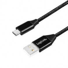 Cablu de date Logilink CU0143 USB 2.0 - Micro USB 0.3m Black foto
