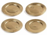 Cumpara ieftin Set 12 farfurii Craciun melamina auriu antichizat 33 cm