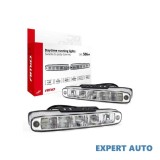 Set 2 proiectoare drl 12/24v, 5 led-uri, drl506hp amio cod: 01522 Alta marca Alt model #7