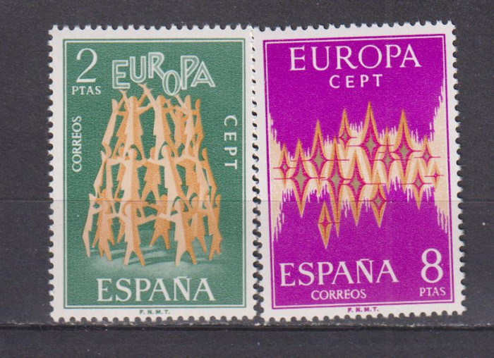 SPANIA 1972 EUROPA MI: 1985-1986 MNH