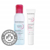 Pachet Contur de ochi Sensibio 15ml + Solutie micelara bifazica H2O 125ml Gratuit, Bioderma