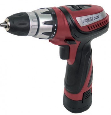 Masina pentru gaurire si insurubare cu baterie 12V cu 2 acumulatori LI ION Raider Power Tools foto