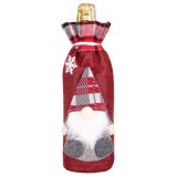 (DL) Decoratiune Craciun, husa model gnom pentru sticle, 29cm, rosu Household NewTrend