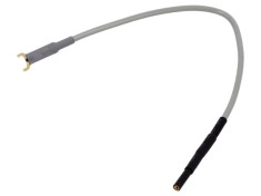 Cablu de &icirc;mpăm&acirc;ntare soclu 0,6mm cu mufă tip furcă gri CAL TEST