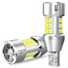 Set 2 becuri LED Auxito&reg; Canbus T15 W16W, fara eroare bec ars, cu ventilator, lumina alba 6500k