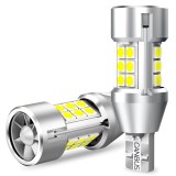 Set 2 becuri LED Auxito Canbus T15 W16W, fara eroare bec ars, cu ventilator, lumina alba 6500k