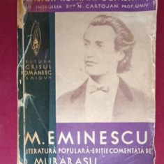M.Eminescu, literatura populara. Editie comentata de D. Murarasu