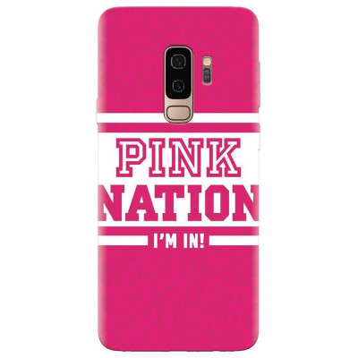 Husa silicon pentru Samsung S9 Plus, Pink Nation foto