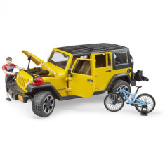 Jeep Wrangler Unlimited Rubicon Bruder cu Bicicleta si Ciclist foto