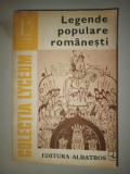 Legende populare romanesti