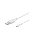 Cablu USB A tata la micro USB tata 1.8m Hi-Speed USB 2.0 alb Goobay