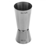 Pahar Măsurare Băuturi, Metalic, Capacitate 30-60ml, Potrivit Pentru Mașina De Spălat Vase, Oem